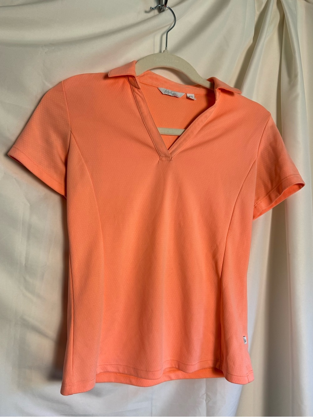 Like New Lady Hagen Coral Golf Performance Athleisure Preppy Polo Shirt XS